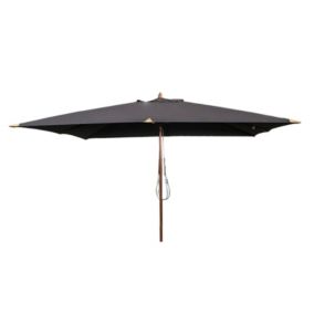 Parasol droit gris 4x3 m Pegasia