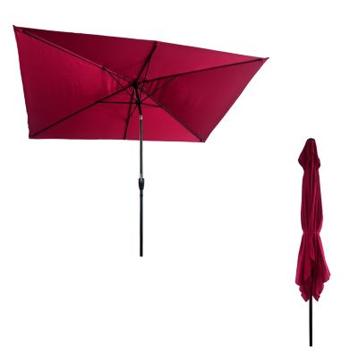 Parasol droit HAPUNA rectangulaire 2x3m fuchsia - Happy Garden