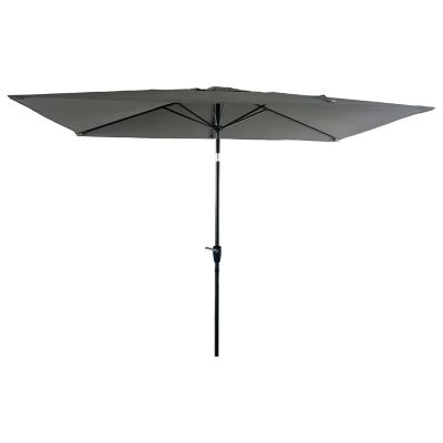 Parasol droit HAPUNA rectangulaire 2x3m gris - Happy Garden