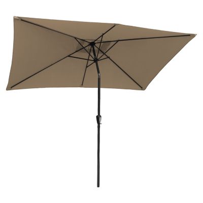 Parasol droit HAPUNA rectangulaire 2x3m taupe - Happy Garden