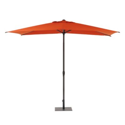 Parasol droit Loompa H.2,50m coloris ambre Hespéride l.300 x L.200 cm