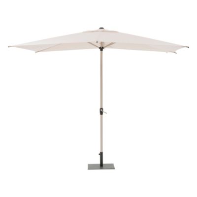 Parasol droit Loompa H.2,50m coloris argile lin Hespéride l.300 x L.200 cm