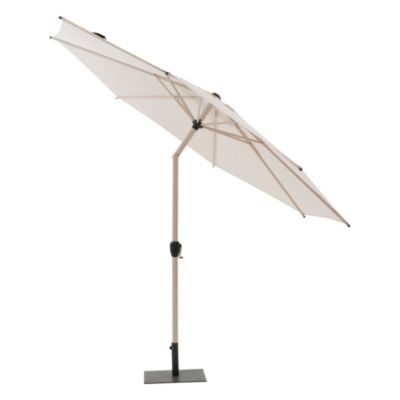Parasol droit Loompa H.2,50m coloris argile lin Hespéride l.300 x L.300 cm