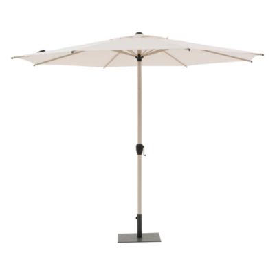 Parasol droit Loompa H.2,50m coloris argile lin Hespéride l.300 x L.300 cm