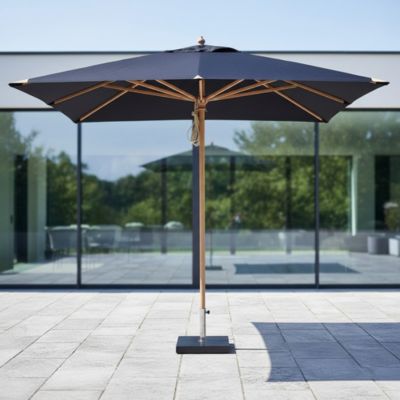 Parasol droit noir 3x3 m Pegasia