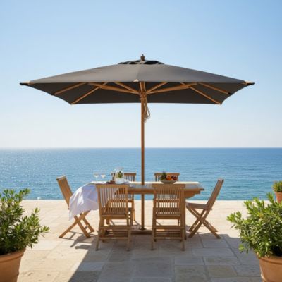 Parasol droit noir 3x3 m Pegasia