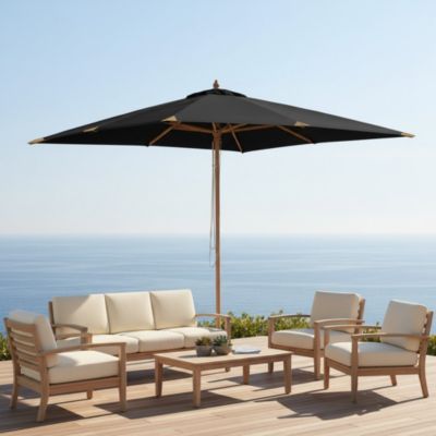 Parasol droit noir 3x3 m Pegasia