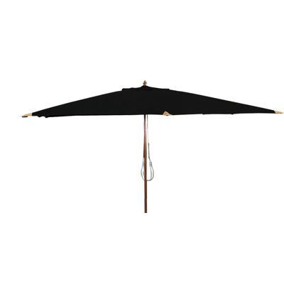 Parasol droit noir 4x3 m Pegasia