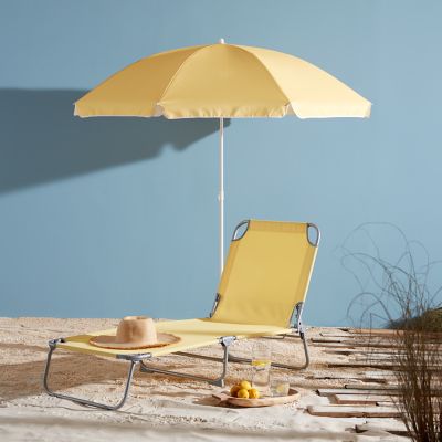Parasol droit OPP Curacao gold ø180 cm