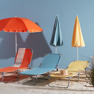 Parasol droit OPP Curacao orange ø180 cm