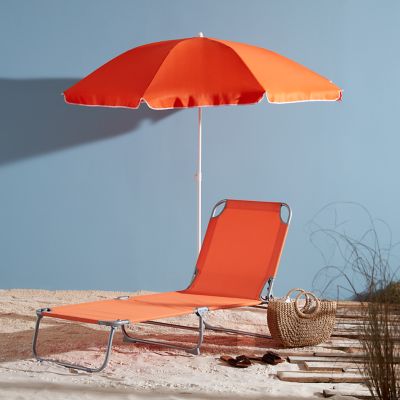 Parasol droit OPP Curacao orange ø180 cm
