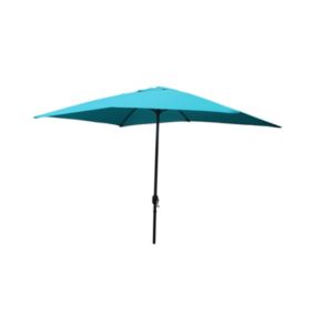 Parasol droit rectangulaire 2,93 x 1,93 m bleu SPEZIA degrés Parasol droit rectangulaire 2,93 x 1,93 m bleu SPEZIA