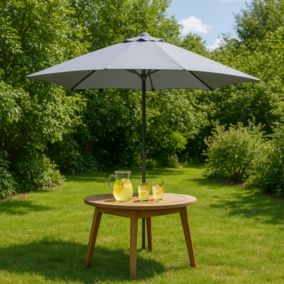 Parasol droit rectangulaire 3 x 2 m gris degrés SPEZIA