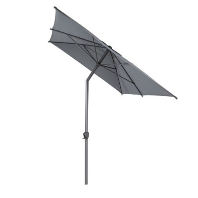 Parasol droit rectangulaire Loompa 3X2 m ardoise Hesperide