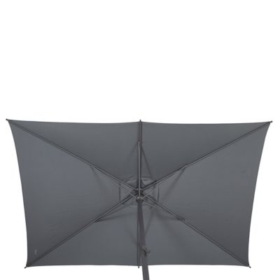 Parasol droit rectangulaire Loompa 3X2 m ardoise Hesperide