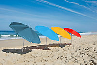 Parasol droit - rond - coloris multicolore - L.180 x l.180 cm