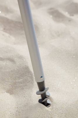 Parasol droit - rond - coloris multicolore - L.180 x l.180 cm