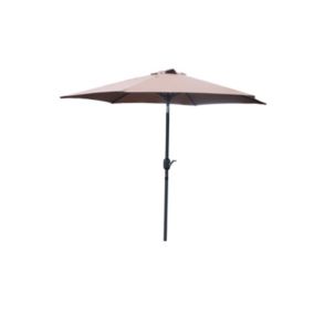 Parasol droit rond diamètre 2,5 m chocolat COME degrés Parasol droit rond diamètre 2,5 m chocolat COME