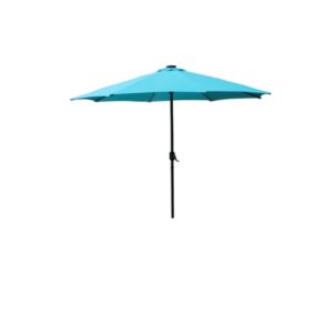 Parasol droit rond led diamètre 2,92 m bleu MANAROLA degrés Parasol droit rond led diamètre 2,92 m bleu MANAROLA