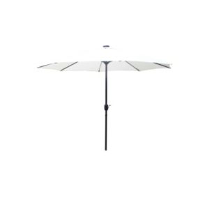 Parasol droit rond led diamètre 2,92 m écru MANAROLA degrés Parasol droit rond led diamètre 2,92 m écru MANAROLA