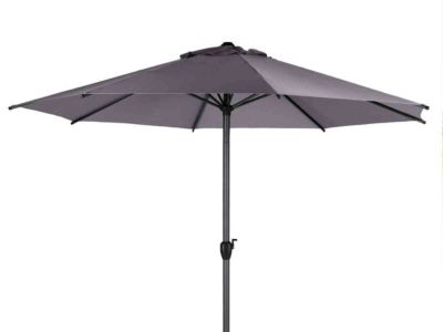 Parasol droit rond Loompa Ardoise - 3 m - Hespéride