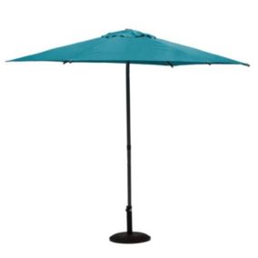 Parasol droit rond Soya Bleu canard - Bleu canard - Hespéride