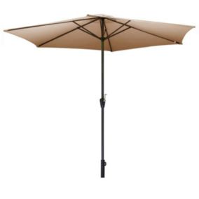 Parasol en bois 350 cm avec manivelle June