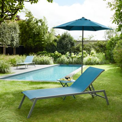 Parasol GoodHome Carambole bleu ø200 cm