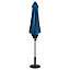 Parasol GoodHome Carambole bleu ø200 cm
