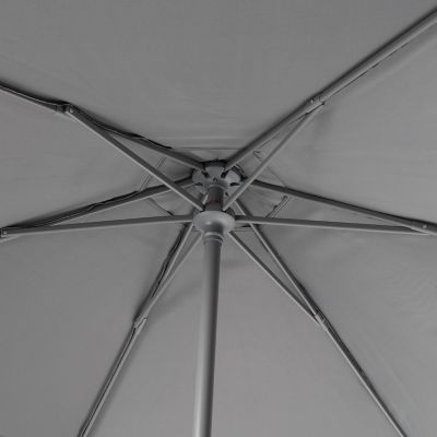 Parasol GoodHome Carambole gris ø200 cm