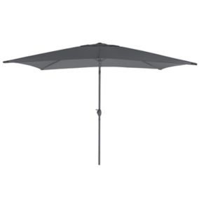 Parasol GoodHome Carambole gris 200 x 300 cm