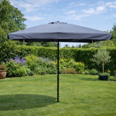 Parasol gris carré 295 x 295 m degrés PALERME