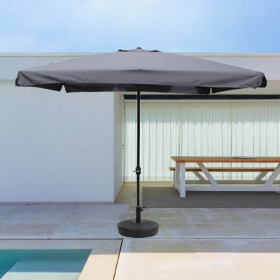 Parasol gris carré 295 x 295 m degrés PALERME