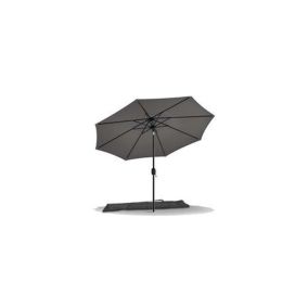 Parasol inclinable 2.70 x 2.40m avec housse de protection gris VOUNOT