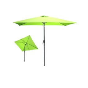 Parasol inclinable rectangulaire vert pomme 200x300 cm