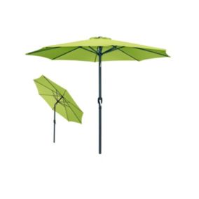 Parasol inclinable rond vert pomme diamètre 300cm