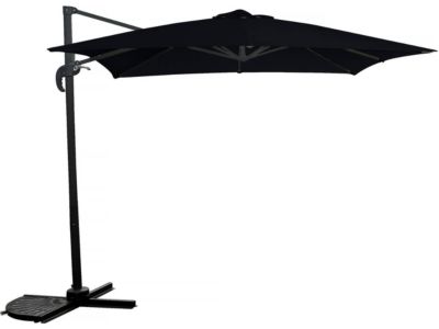 Parasol jardin déporté  2.5 x 2.5 m  Noir