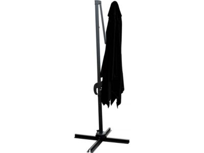 Parasol jardin déporté  2.5 x 2.5 m  Noir