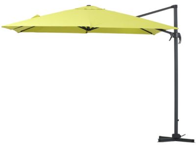 Parasol jardin déporté alu "Sun 3" 3 x 3 m  Vert