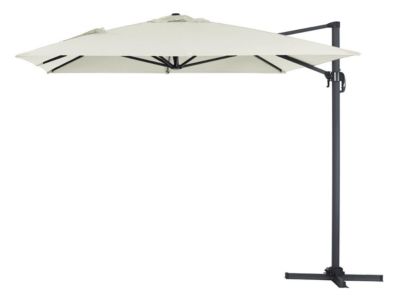 Parasol jardin déporté alu "Sun 4" 3 x 4 m  Ecru