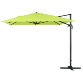 Parasol jardin déporté alu "Sun 4" 3 x 4 m  Vert