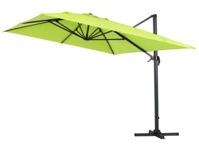 Parasol jardin déporté alu "Sun 4" 3 x 4 m  Vert