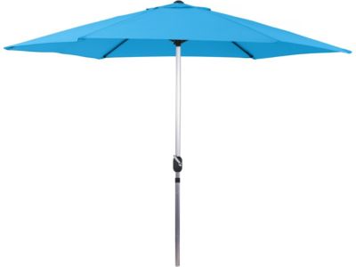 Parasol jardin droit Alu "Sol"  Rond  Diametre 3m  Bleu