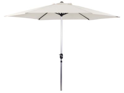 Parasol jardin droit Alu "Sol"  Rond  Diametre 3m  Ecru