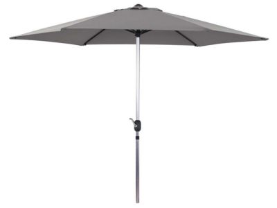 Parasol jardin droit Alu "Sol"  Rond  Diametre 3m  Gris