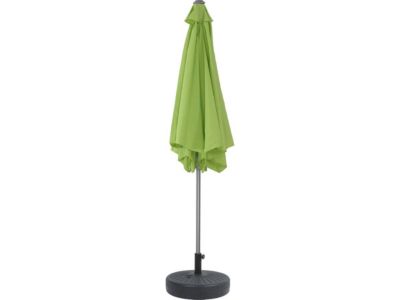 Parasol jardin droit Alu "Sol"  Rond  Diametre 3m  Vert  Avec pied à lester