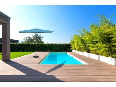 Parasol jardin "Sol 2"  Rectangle  2 x 3 m  Bleu