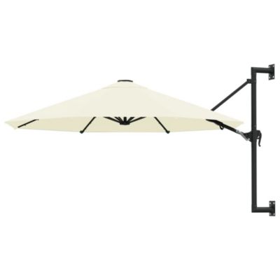 Parasol mural avec mât metallique 300 metal metal Helloshop26