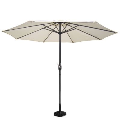 Parasol octogonal diamètre 270cm toile écru FIGARI  degrés Parasol octogonal diamètre 270cm toile écru FIGARI