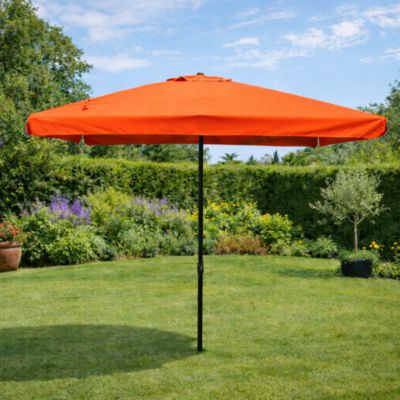 Parasol terracotta carré 295 x 295 m degrés PALERME